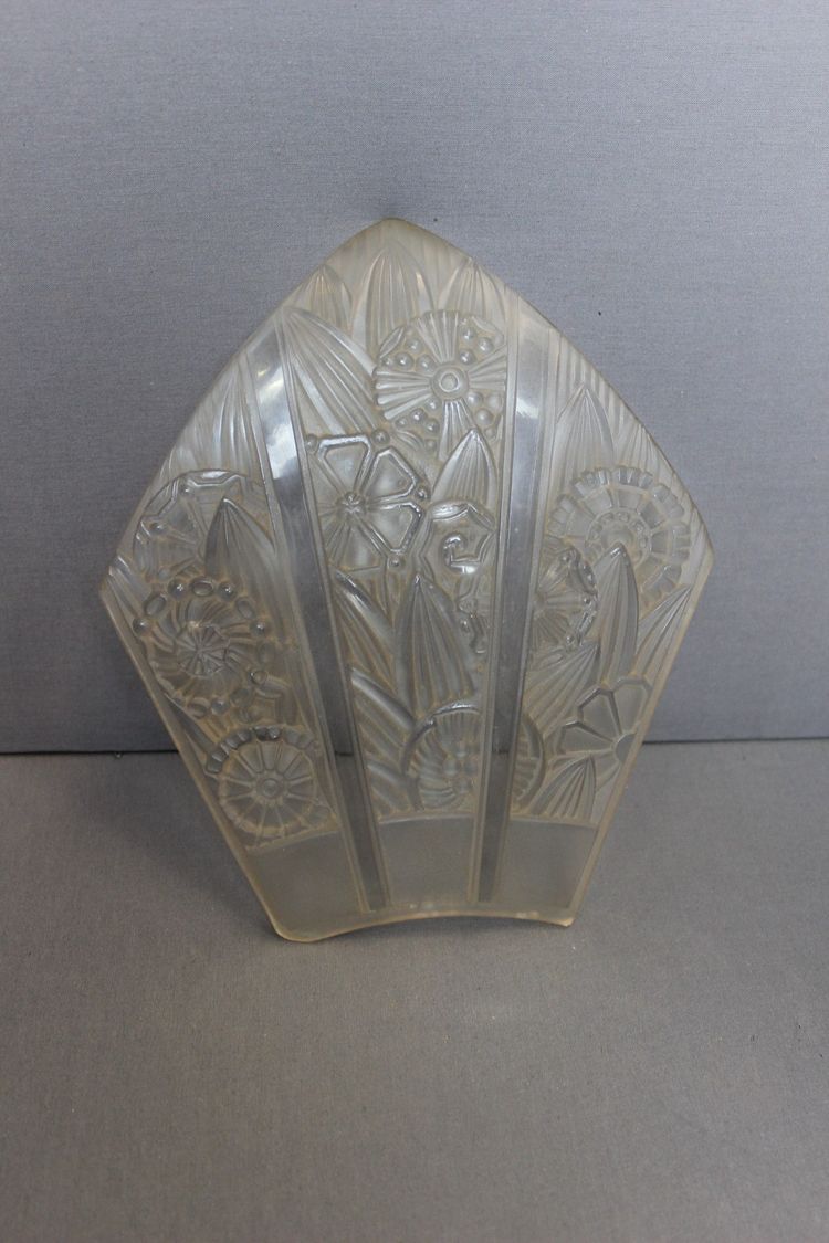 Coppia di appliques angolari Art Déco di Hettier Et Vincent