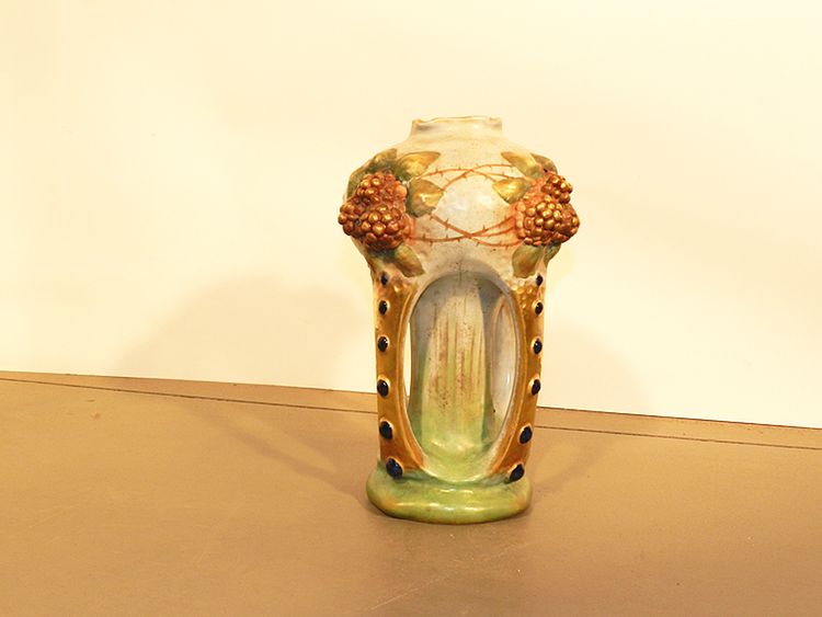 Amphora, Art Nouveau Ceramic Vase, Austria Circa 1900