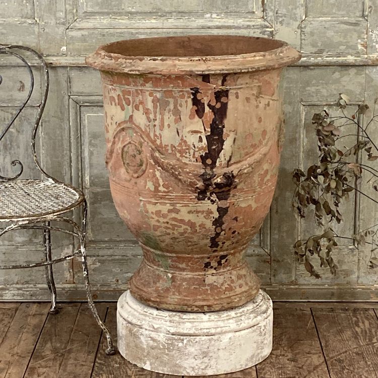 Vase d'Anduze XIX Louis Bourget