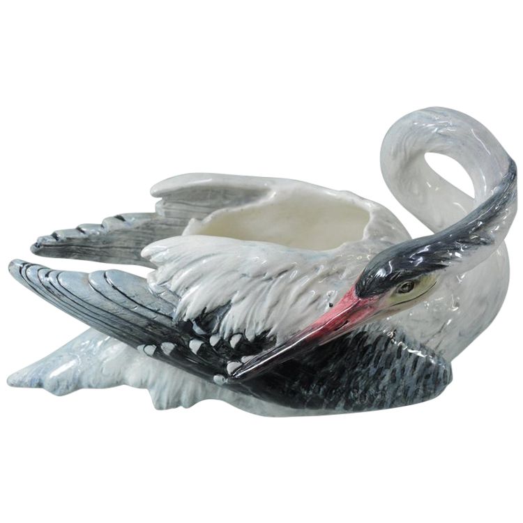 Fioriera Art Nouveau Delphin Massier, Vallauris Circa 1900