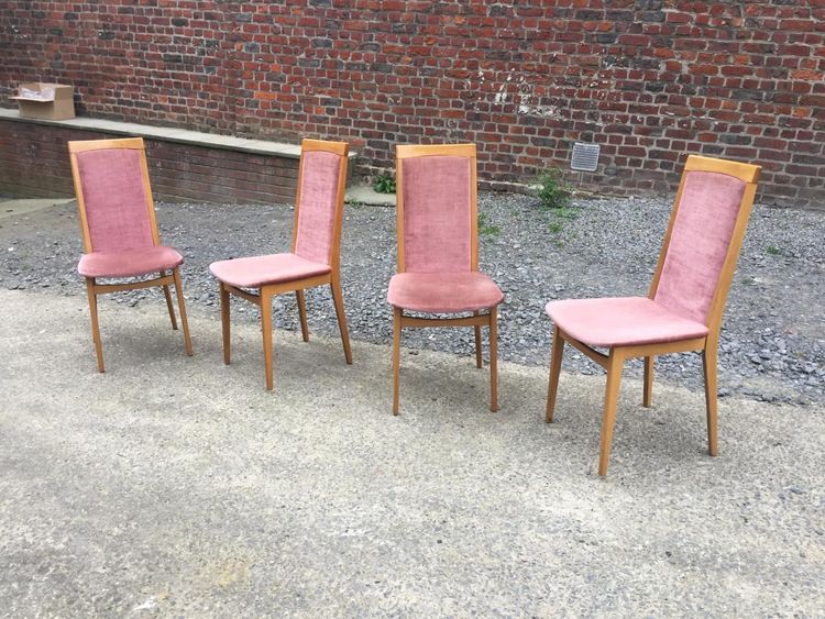 4 Stühle Vintage Circa 1960, Sehr Guter Zustand