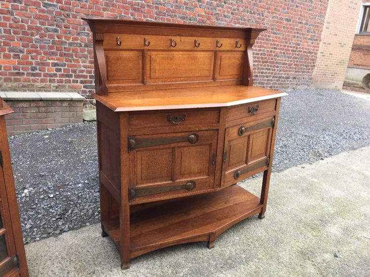 Credenza Art Nouveau nello stile di Serrurier Bovy, circa 1900
