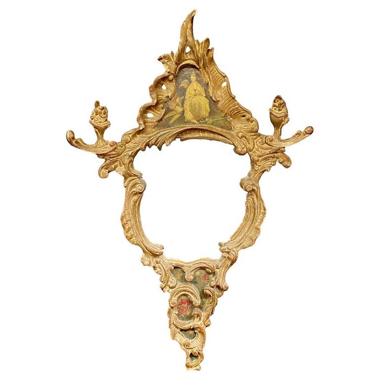 Specchio in stile Regence del XIX secolo, decorazione "cinese