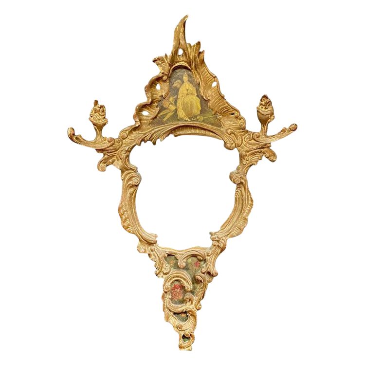 Specchio in stile Regence del XIX secolo, decorazione "cinese