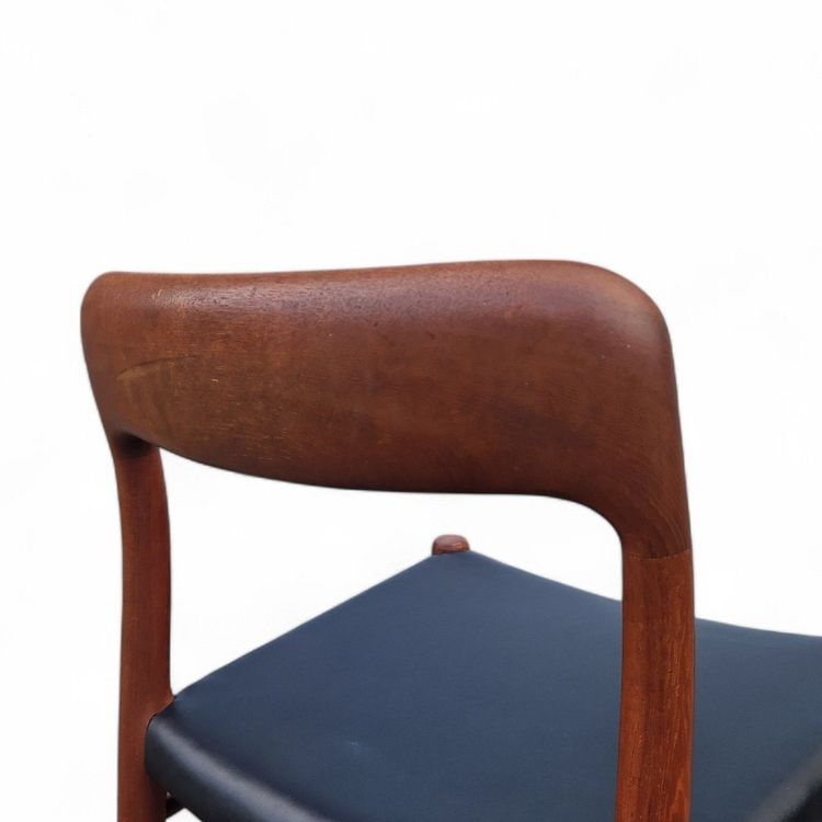 Series Of Six Solid Teak Chairs, Mod. 75, Niels O'moller