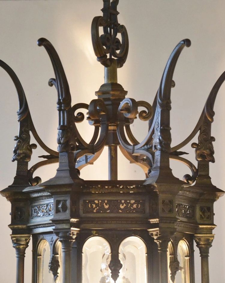 Hall lantern 19th century renaissance style
