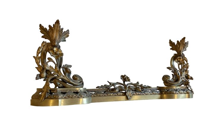 Kaminketten aus Bronze Louis XV