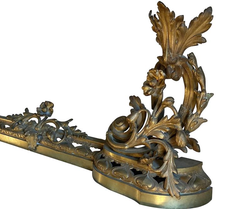 Kaminketten aus Bronze Louis XV