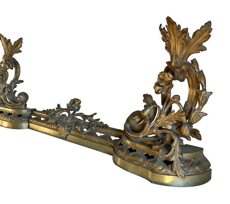 Kaminketten aus Bronze Louis XV