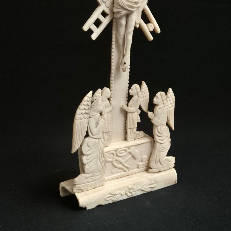 Calvary, Carved Bone Crucifix 19th century