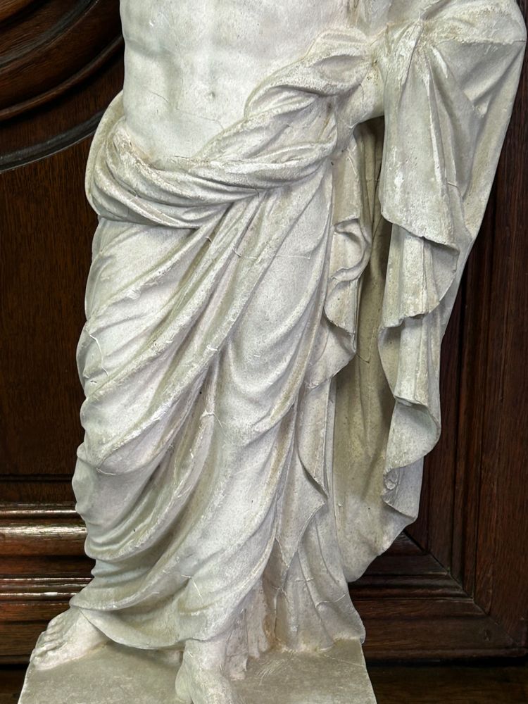 Jupiter - Plaster Sculpture After Anguier Michel (1630-1720) Early 20th Century