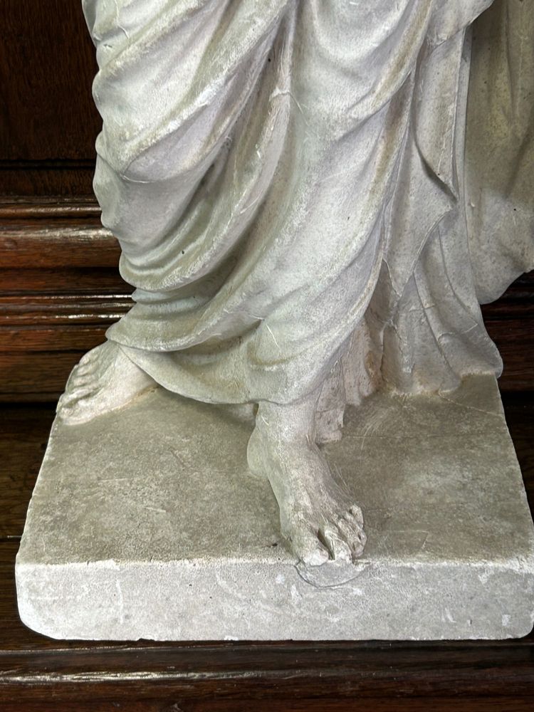 Jupiter - Plaster Sculpture After Anguier Michel (1630-1720) Early 20th Century