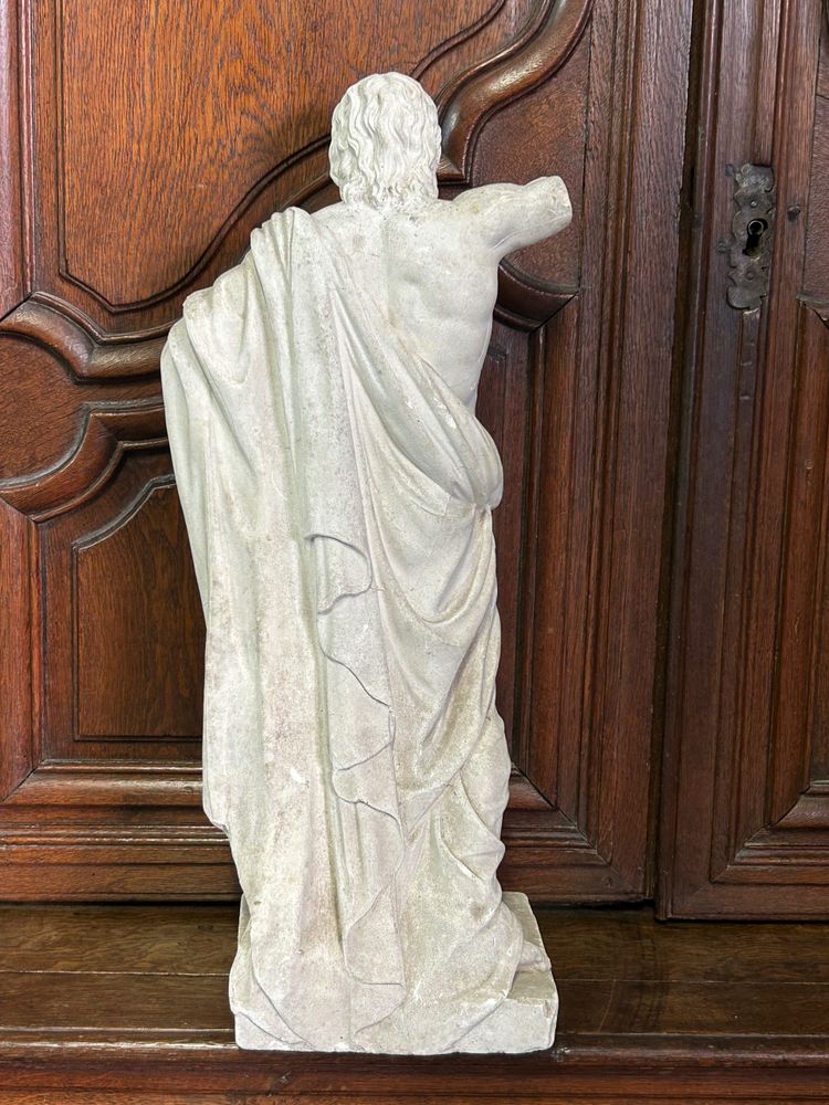 Jupiter - Plaster Sculpture After Anguier Michel (1630-1720) Early 20th Century