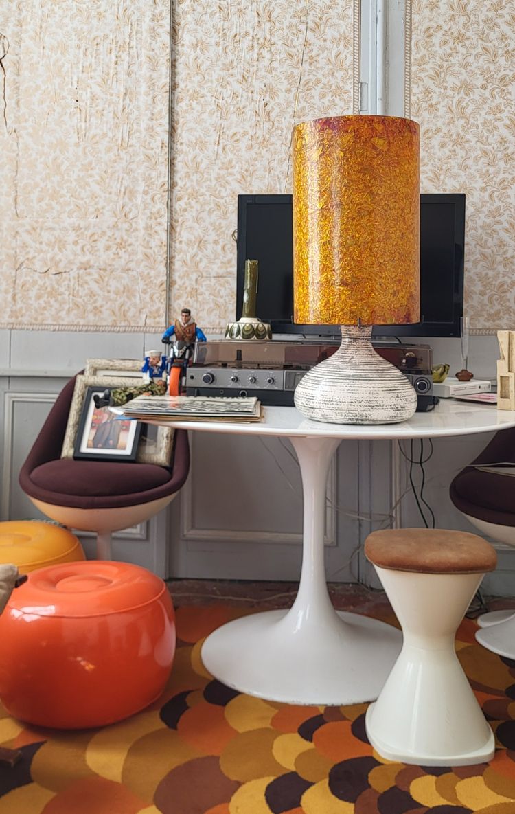 Lampada in ceramica Accolay 1970