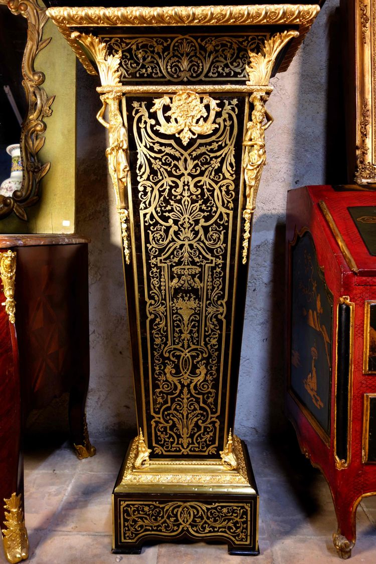 Wichtiges Kartell auf Scheide in Boulle-Marketerie: Minerva Beschützerin der Künste, von Thuret