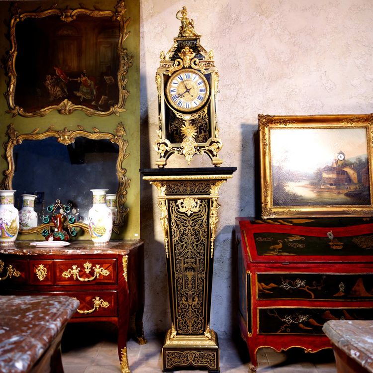 Wichtiges Kartell auf Scheide in Boulle-Marketerie: Minerva Beschützerin der Künste, von Thuret
