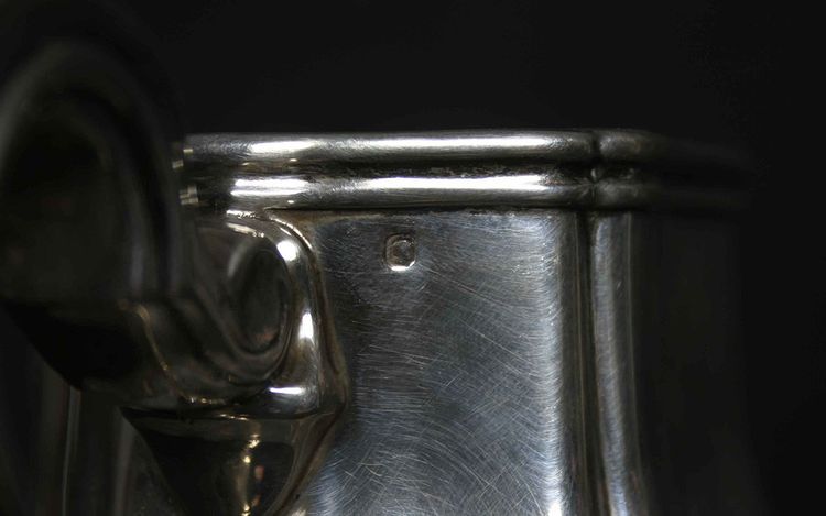Served in solid silver tea, coffee and sugar pot