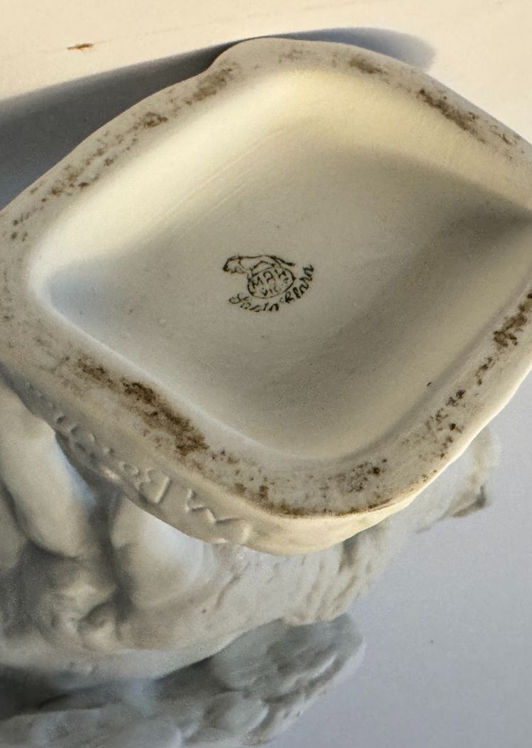 Couple of turkeys in porcelain bisque - Mariano Benlliure - Santa Clara de Vigo