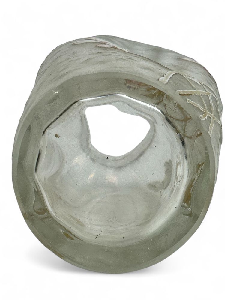 Montjoye - Legras Vase Triboulet mit Alpenveilchen-Dekor