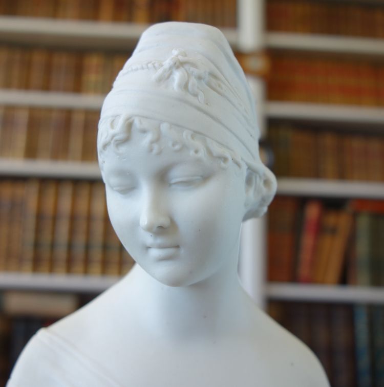 Niderviller (attributed to): bust of Madame Récamier in cookie Porcelain - early 19th century