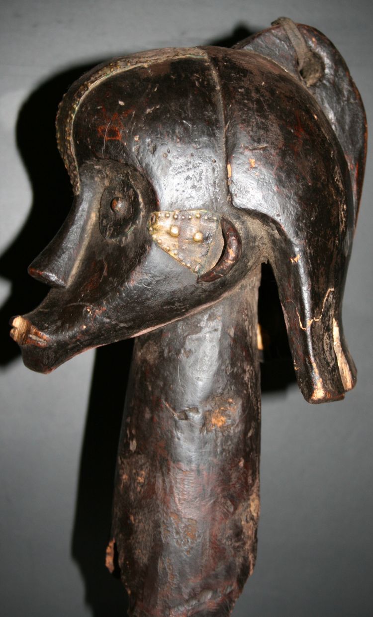 Kopf eines Fang-Reliquienschreins aus Gabun.