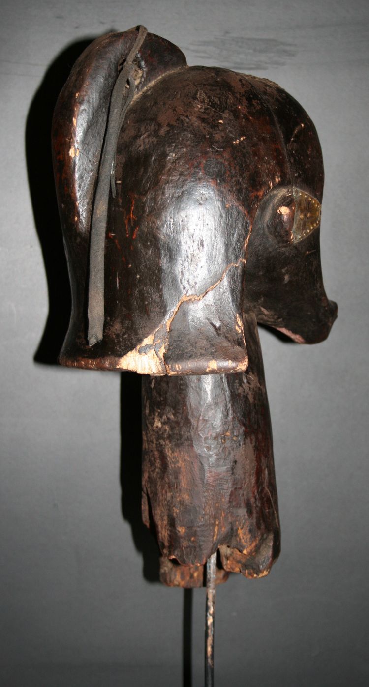 Kopf eines Fang-Reliquienschreins aus Gabun.