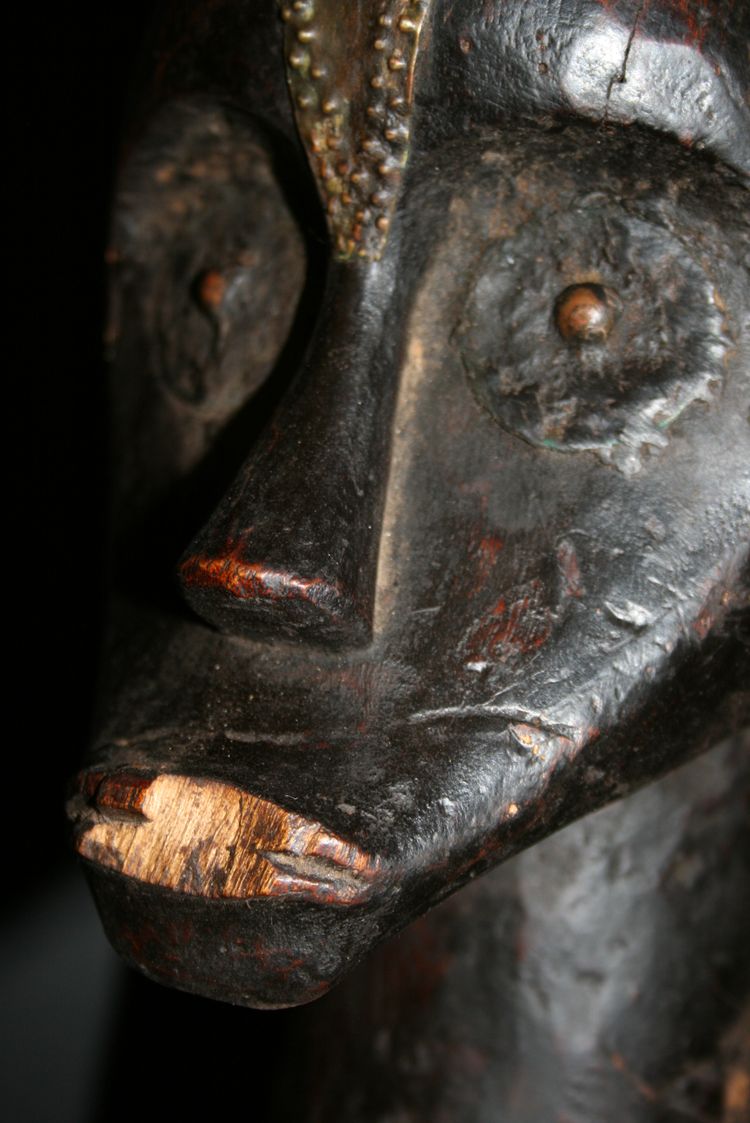 Kopf eines Fang-Reliquienschreins aus Gabun.