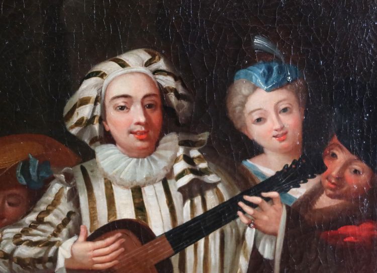 Gemälde Französische Schule Epoche XVIII nach Watteau