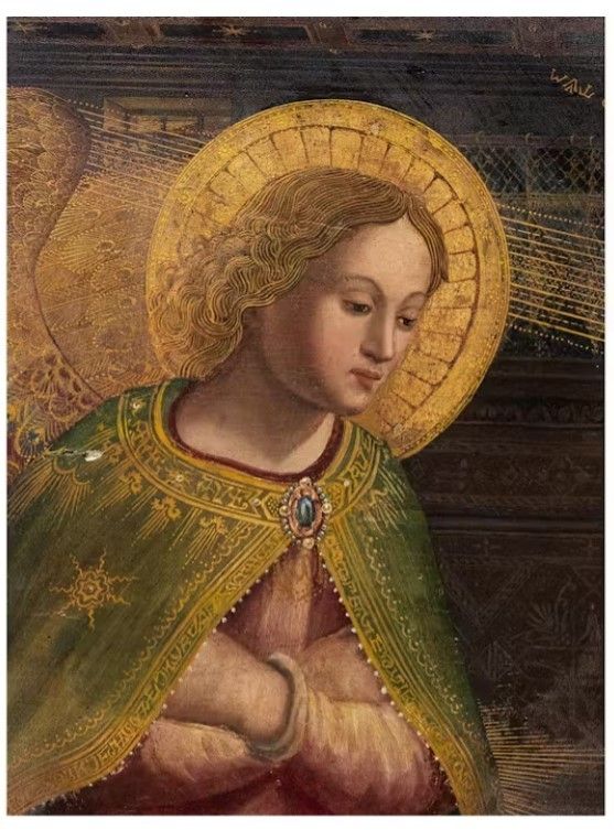 Anonymous Italian artist from the end of the 19th century "The Annunciation to Mary"