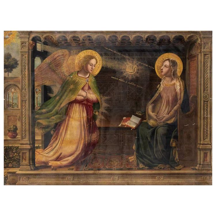 Anonymous Italian artist from the end of the 19th century "The Annunciation to Mary"