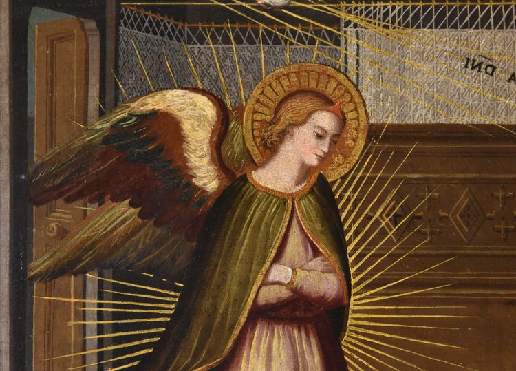 Die Verkündigung, Alessandro Allori (Florenz, 1535 - Florenz, 1607) Follower Von