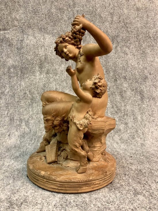 Terre Cuite Signée R. Rodes, XXe Siècle