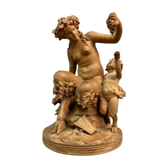 Terre Cuite Signée R. Rodes, XXe Siècle