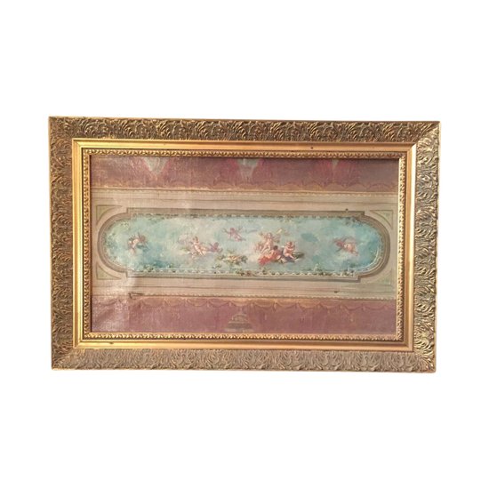 Studio a soffitto, olio su tela, XIX secolo