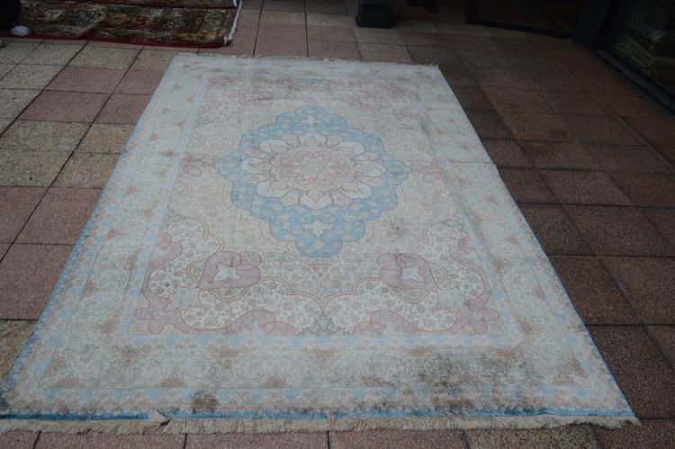 Tappeto Ghom (Iran) - Seta antica - 297 x 193 cm