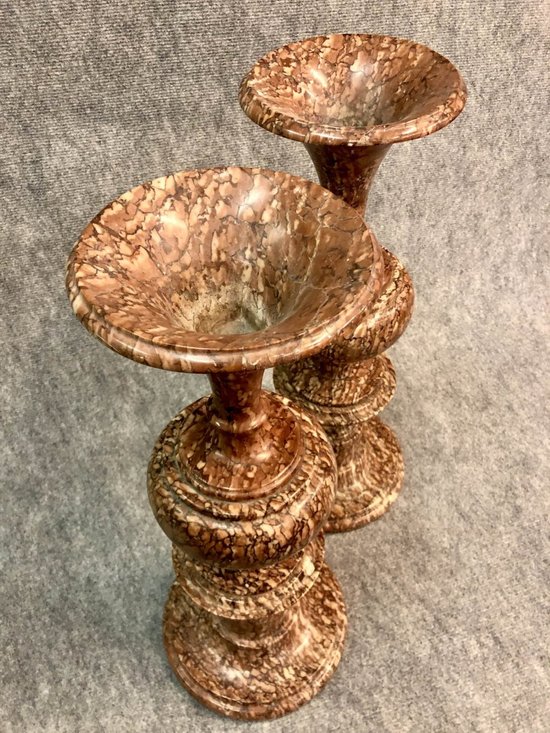 Vases en marbre, XIXe siècle