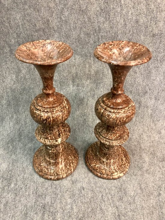 Vases en marbre, XIXe siècle