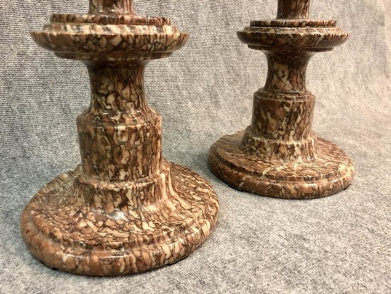 Vases en marbre, XIXe siècle