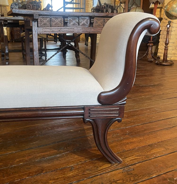 Regency Period Mahogany Bench Circa 1820