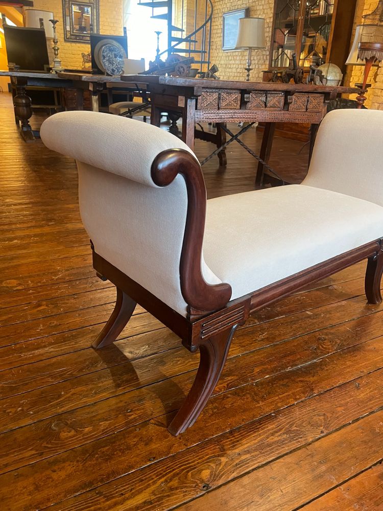 Regency Period Mahogany Bench Circa 1820