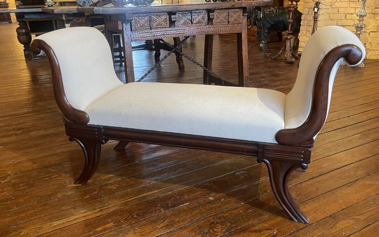 Regency Period Mahogany Bench Circa 1820