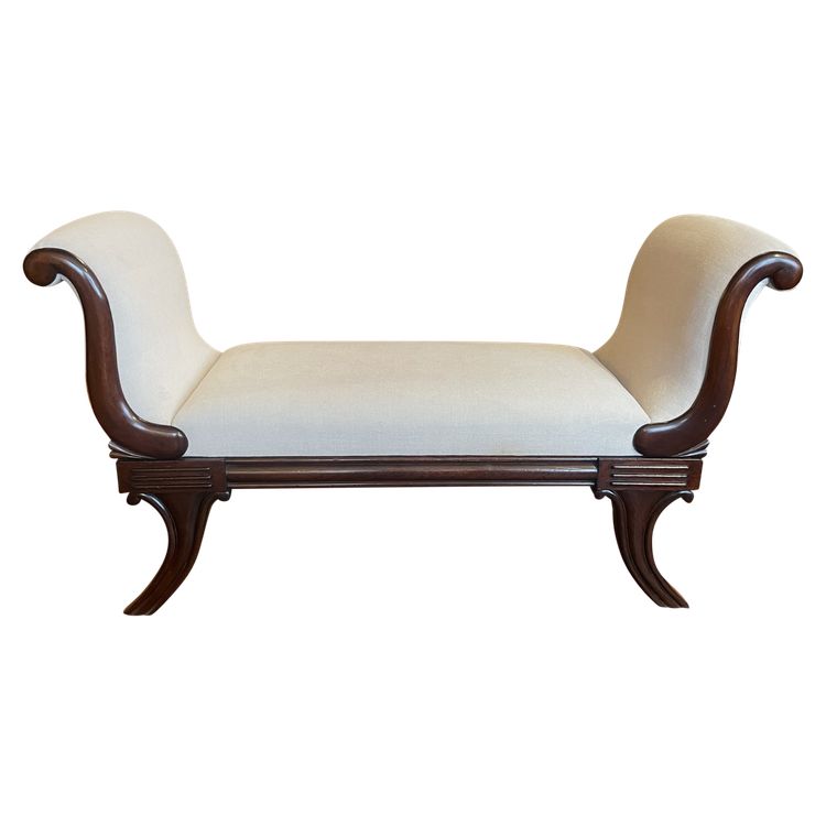 Regency Period Mahogany Bench Circa 1820