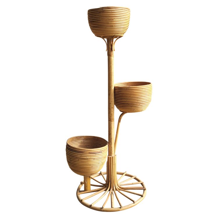 Rattan plant stand 1960's