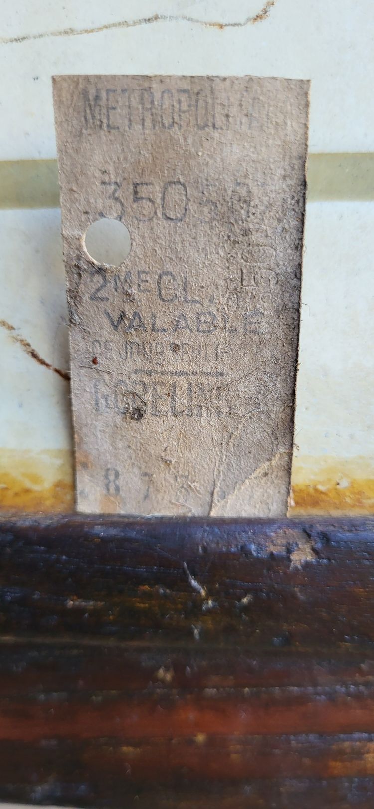 1930's Sprague Paris metro bench seat