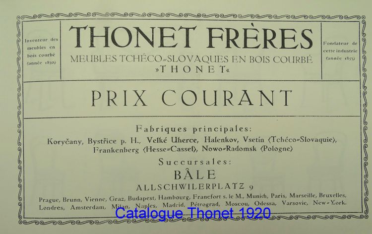 Sedia Thonet N°738 di Otto Prutscher - 1920 -