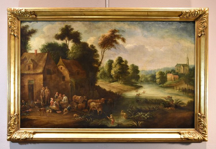 Théobald Michou (tournai, 1676 – Antwerp, 1765), River Landscape With Villa