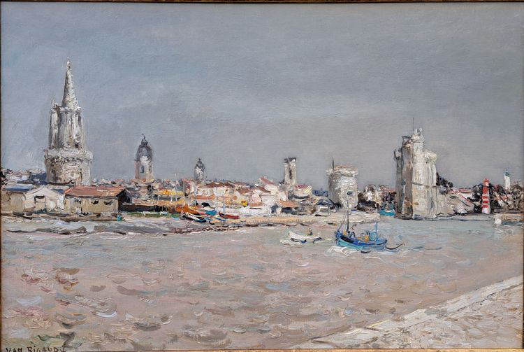 Jean Rigaud (1912-1999) - View of the port of La Rochelle