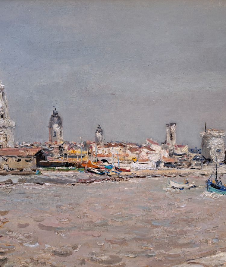 Jean Rigaud (1912-1999) - View of the port of La Rochelle