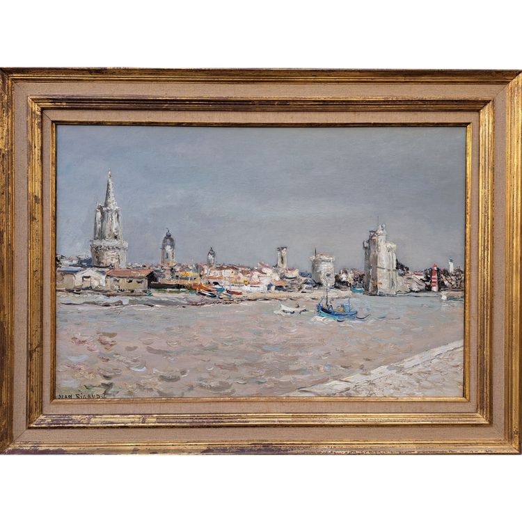 Jean Rigaud (1912-1999) - View of the port of La Rochelle