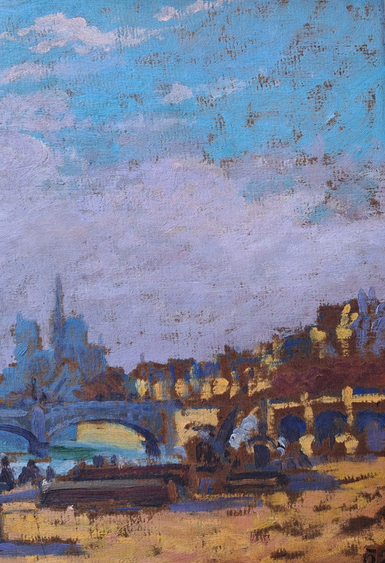 Henri Pierre Lejeune (1881-1961), View Of Notre-dame De Paris